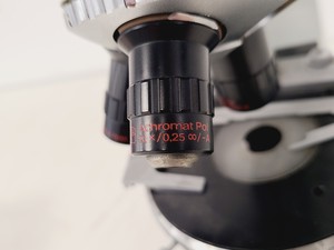 Thumbnail image of Carl Zeiss Jena JENALABpol Microscope w/ 3 x Objectives (2.5/10/50)