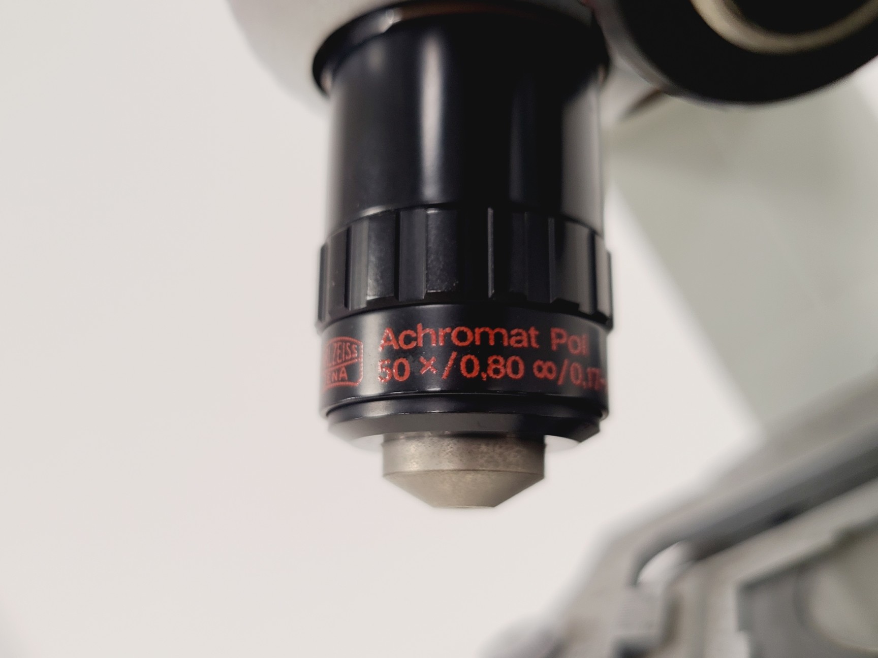 Image of Carl Zeiss Jena JENALABpol Microscope w/ 3 x Objectives (2.5/10/50)