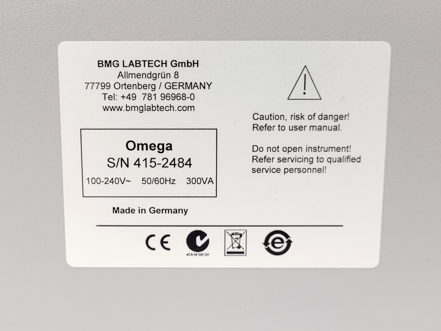Image of BMG Labtech LumiSTAR Omega Luminescence Microplate Reader Lab