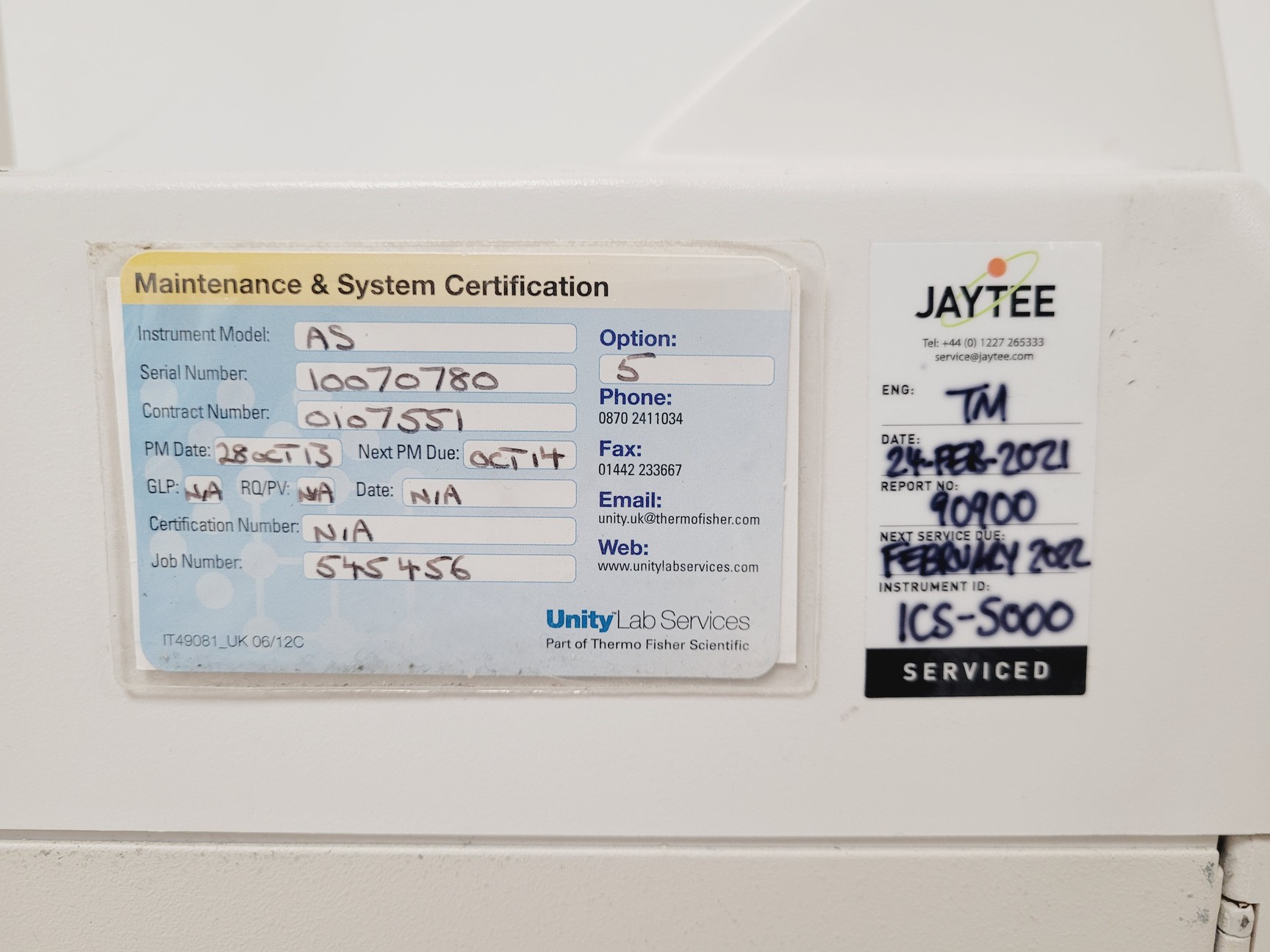 Image of Dionex ICS-5000 Ion Chromatography System DC-5 AS-1 EG-5 DP-5 SP-5