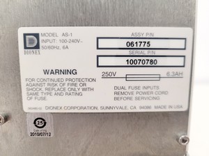 Thumbnail image of Dionex ICS-5000 Ion Chromatography System DC-5 AS-1 EG-5 DP-5 SP-5