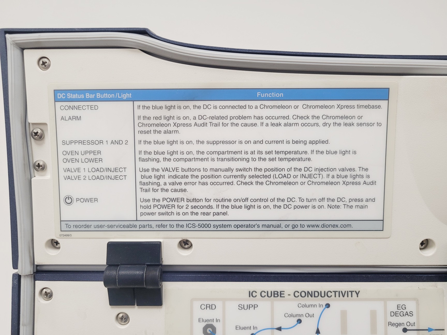Image of Dionex ICS-5000 Ion Chromatography System DC-5 AS-1 EG-5 DP-5 SP-5