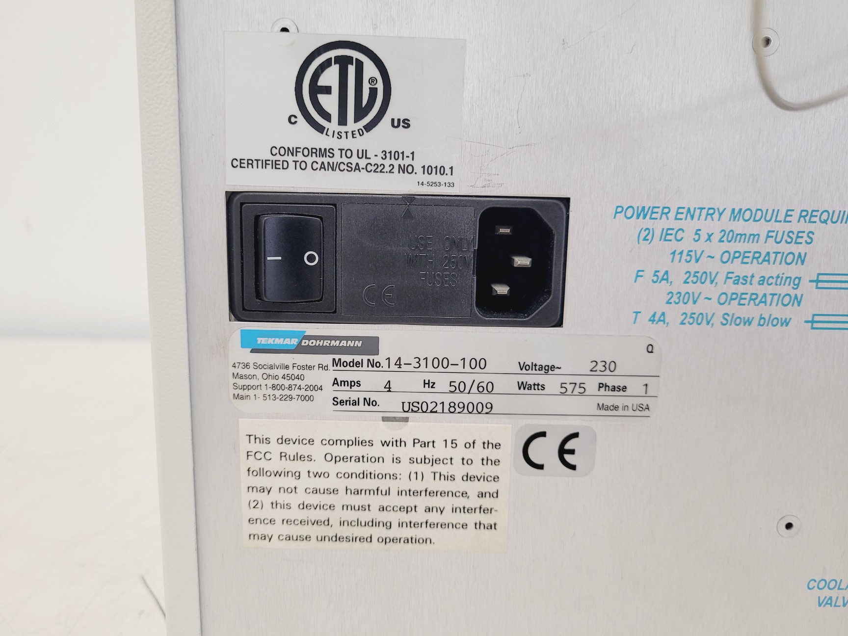 Image of Tekmar Dohrmann 3100 Purge & Trap Sample Concentrator (Model: 14-3100-100)