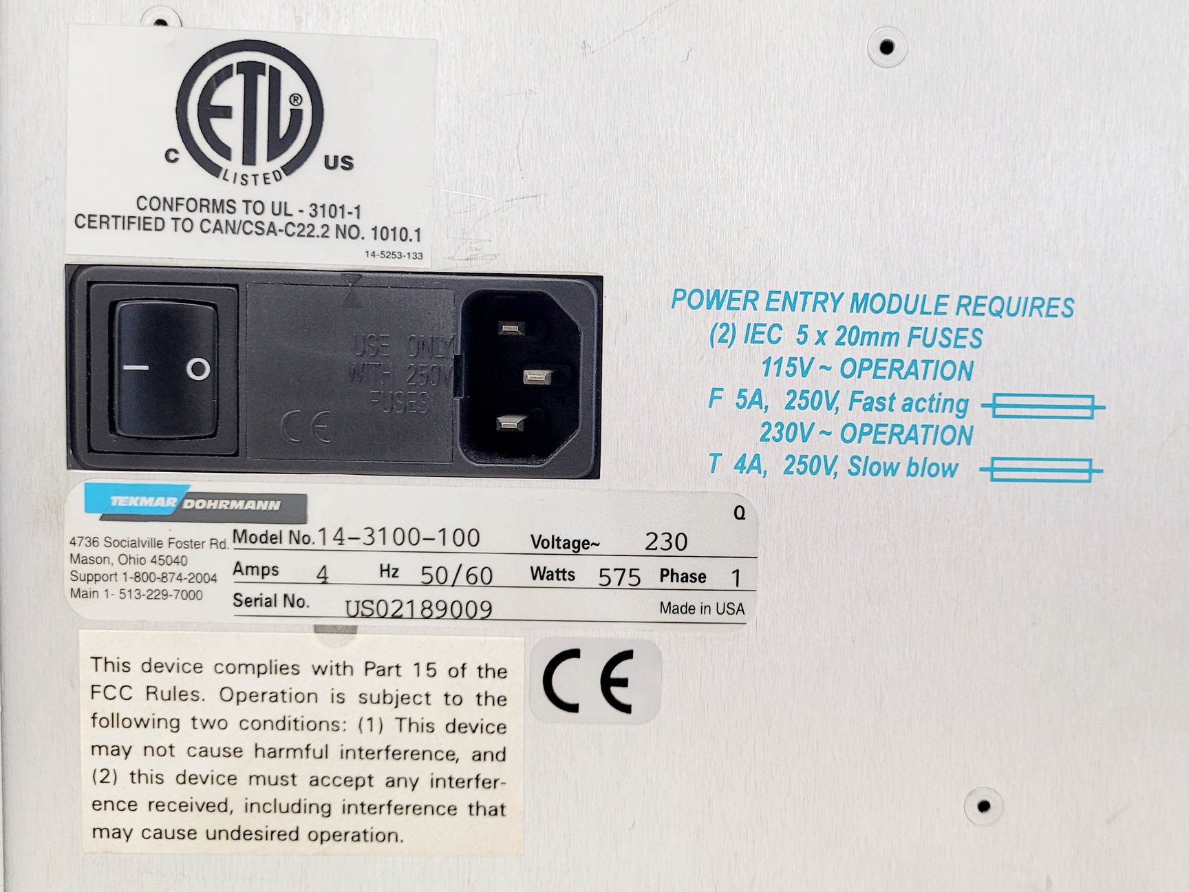 Image of Tekmar Dohrmann 3100 Purge & Trap Sample Concentrator (Model: 14-3100-100)