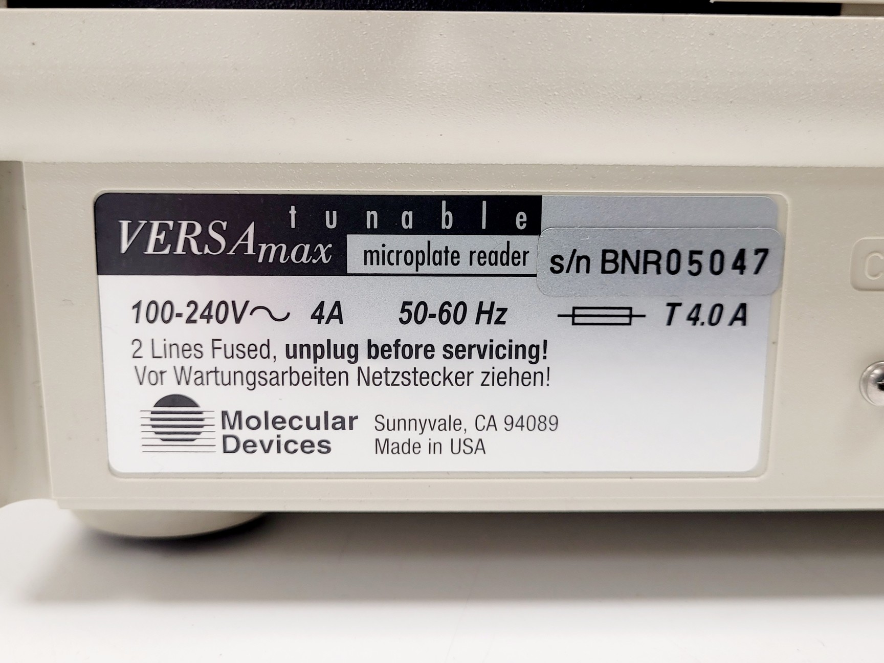 Image of Molecular Devices VersaMax Tunable Microplate Reader Lab