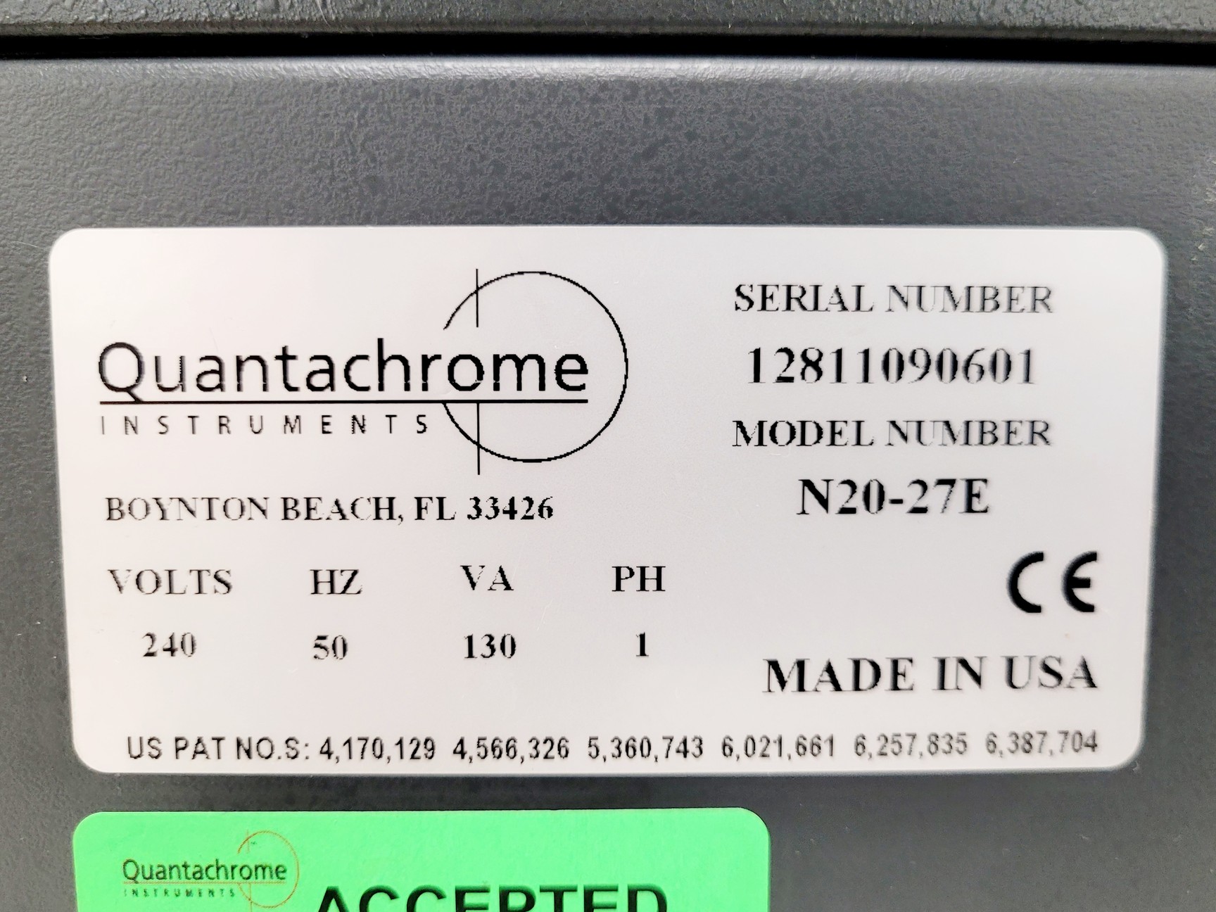Image of Quantachrome NOVA 4200e Surface Area & Pore Size Analyzer 