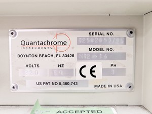 Thumbnail image of Quantachrome NOVA 1000 Surface Area & Pore Size Analyzer
