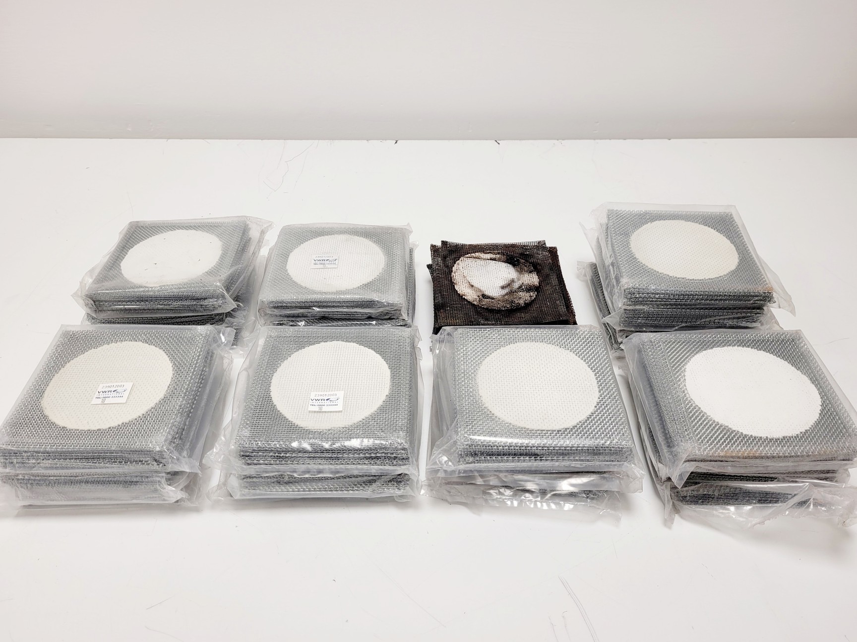 Image of Job Lot of Bunsen Burner Accessories (Tripods, Bench Mats, Gauze Mats)