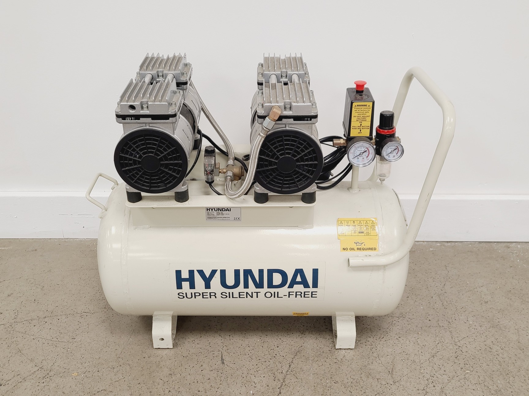 Image of Hyundai HY27550 50L Super Silent Oil-Free Portable Air Compressor