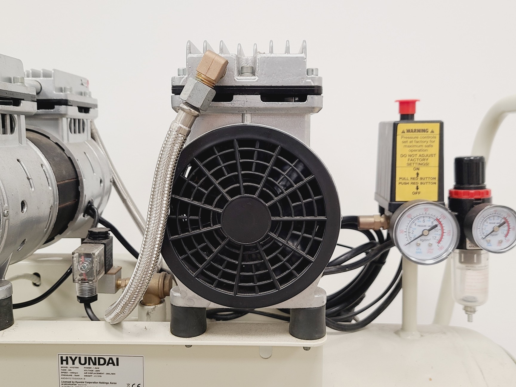 Image of Hyundai HY27550 50L Super Silent Oil-Free Portable Air Compressor