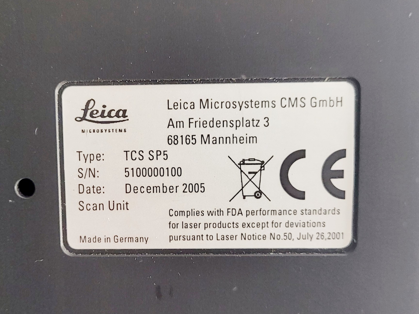 Image of Leica TCS SP5 Confocal Laser Scanning Microscope System (DMI6000 CS)