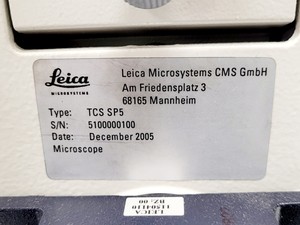 Thumbnail image of Leica TCS SP5 Confocal Laser Scanning Microscope System (DMI6000 CS)