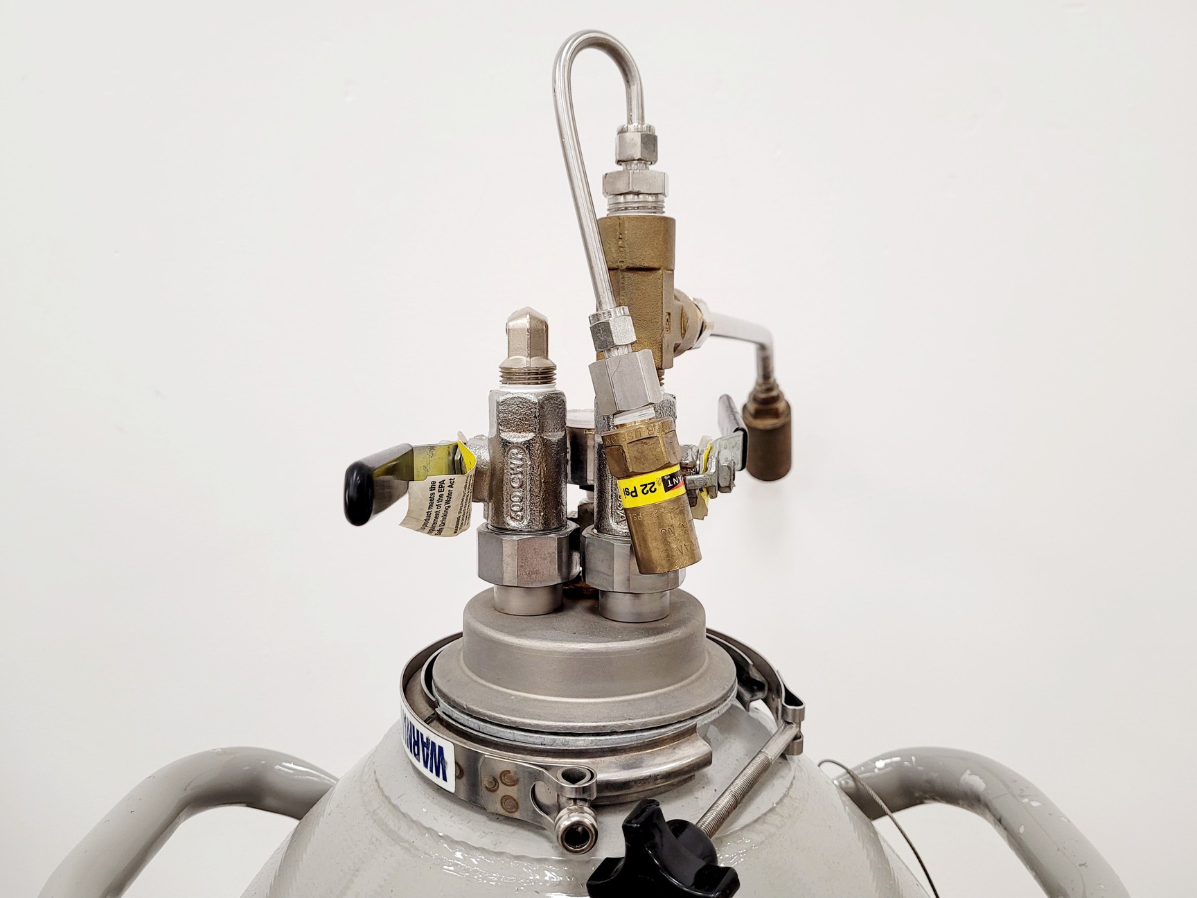 Image of Taylor Wharton LD25 Liquid Nitrogen Dewar Lab w/ Liquid Withdrawal Device