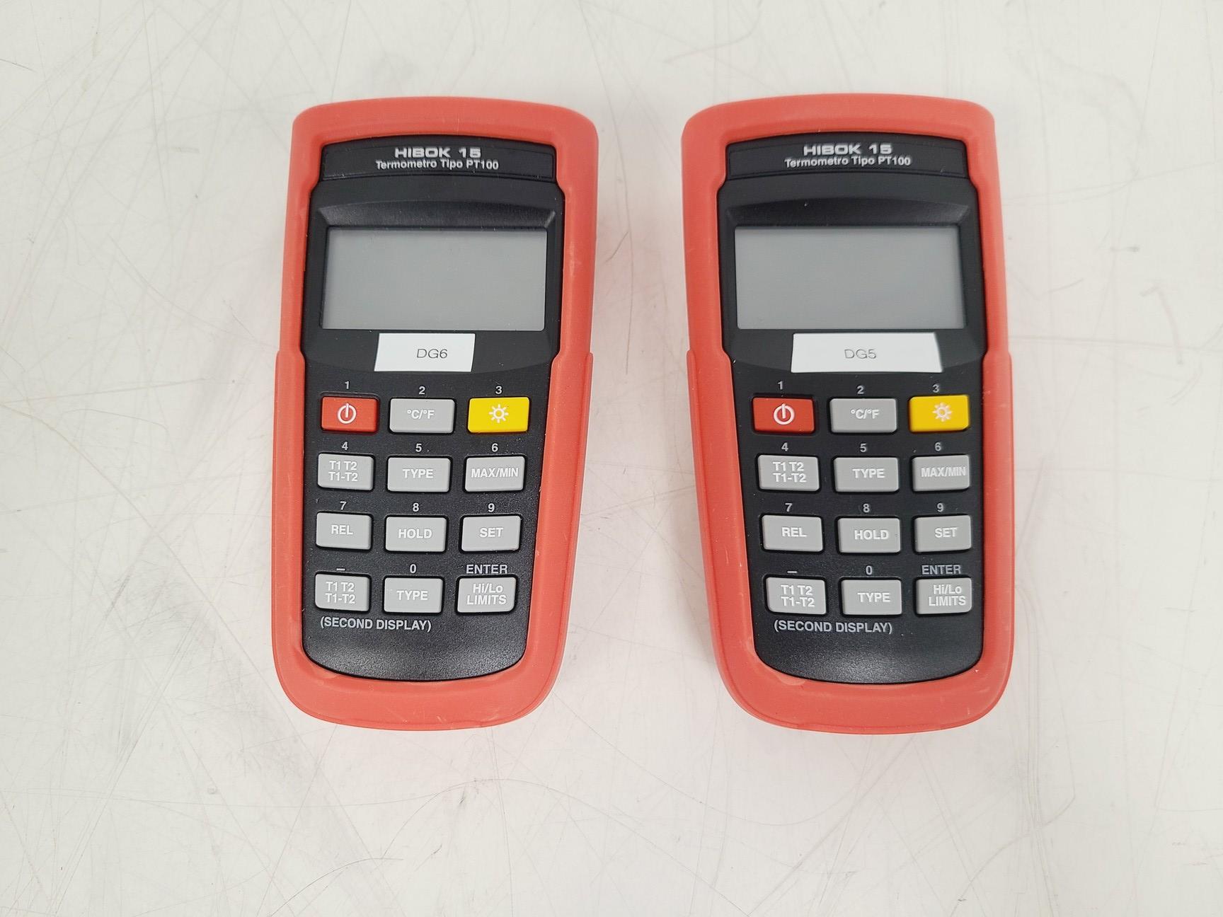 Image of Temperature Loggers 1 x Thermosense BTM-4208SD 12-Channel & 6 x Hibok 15 PT100