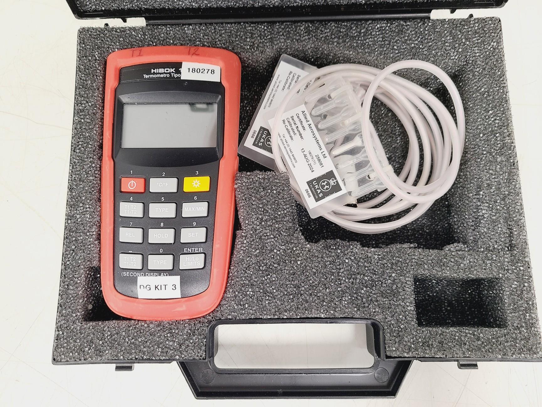 Image of Temperature Loggers 1 x Thermosense BTM-4208SD 12-Channel & 6 x Hibok 15 PT100