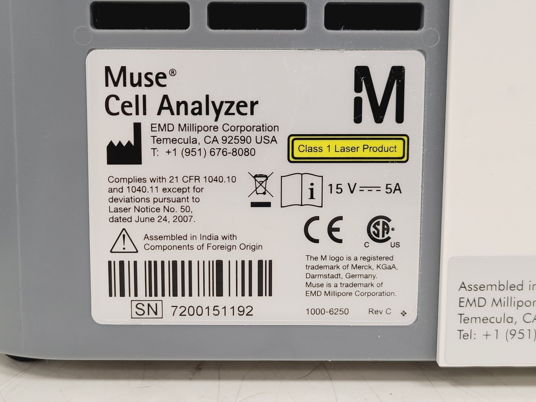 Image of Millipore Muse Benchtop Cell Analyser Lab