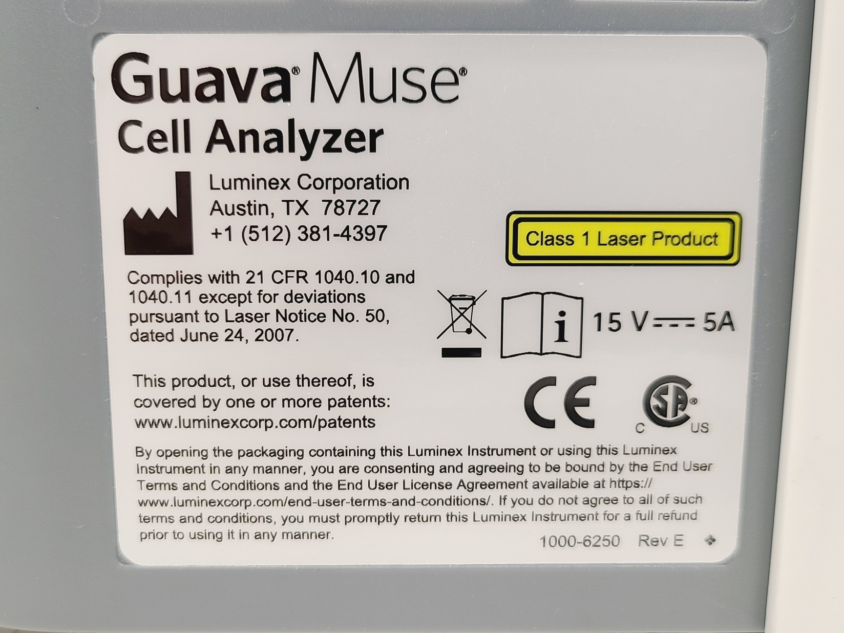 Image of Luminex Guava Muse Benchtop Cell Analyser w/ 5 x Waste/Wash Bottles Lab