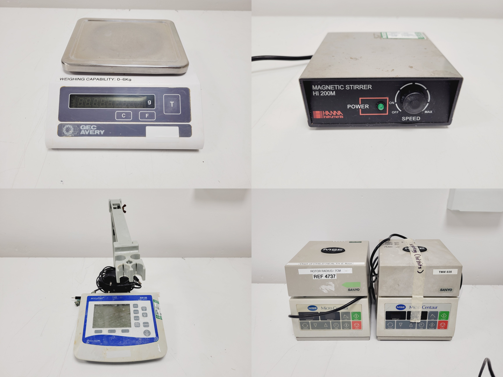 Image of Mixed Job Lot of Laboratory Equipment - Buchi, Sigma, MSE, Hybaid