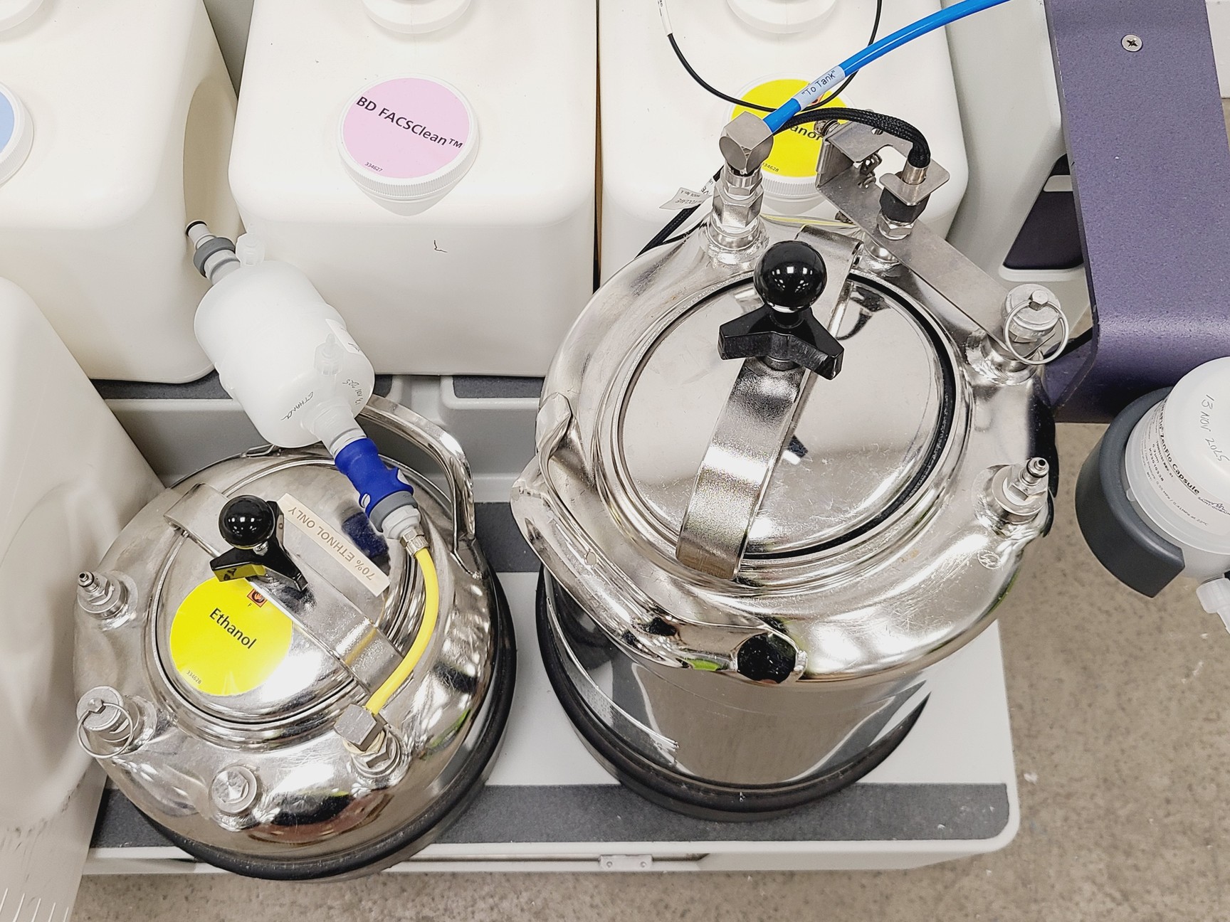 Image of BD FACS Aria III Flow Cytometer with Fluidics Cart, Buffalo Filter & PC 