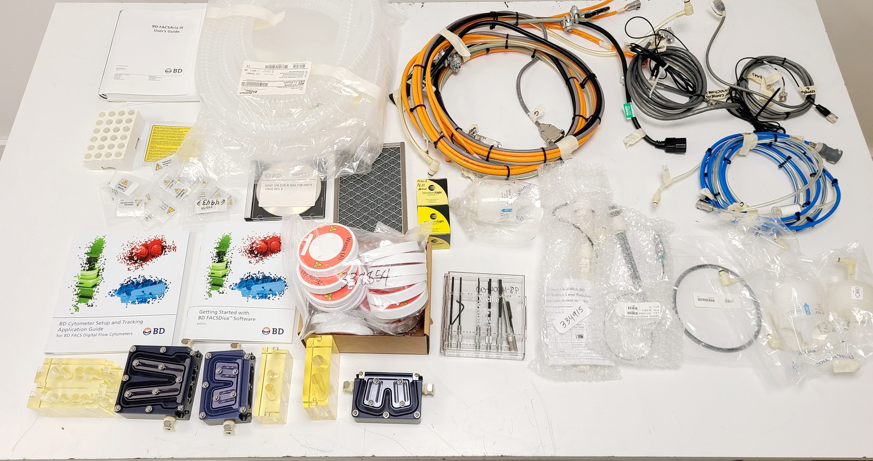 Image of BD FACS Aria III Flow Cytometer with Fluidics Cart, Buffalo Filter & PC 