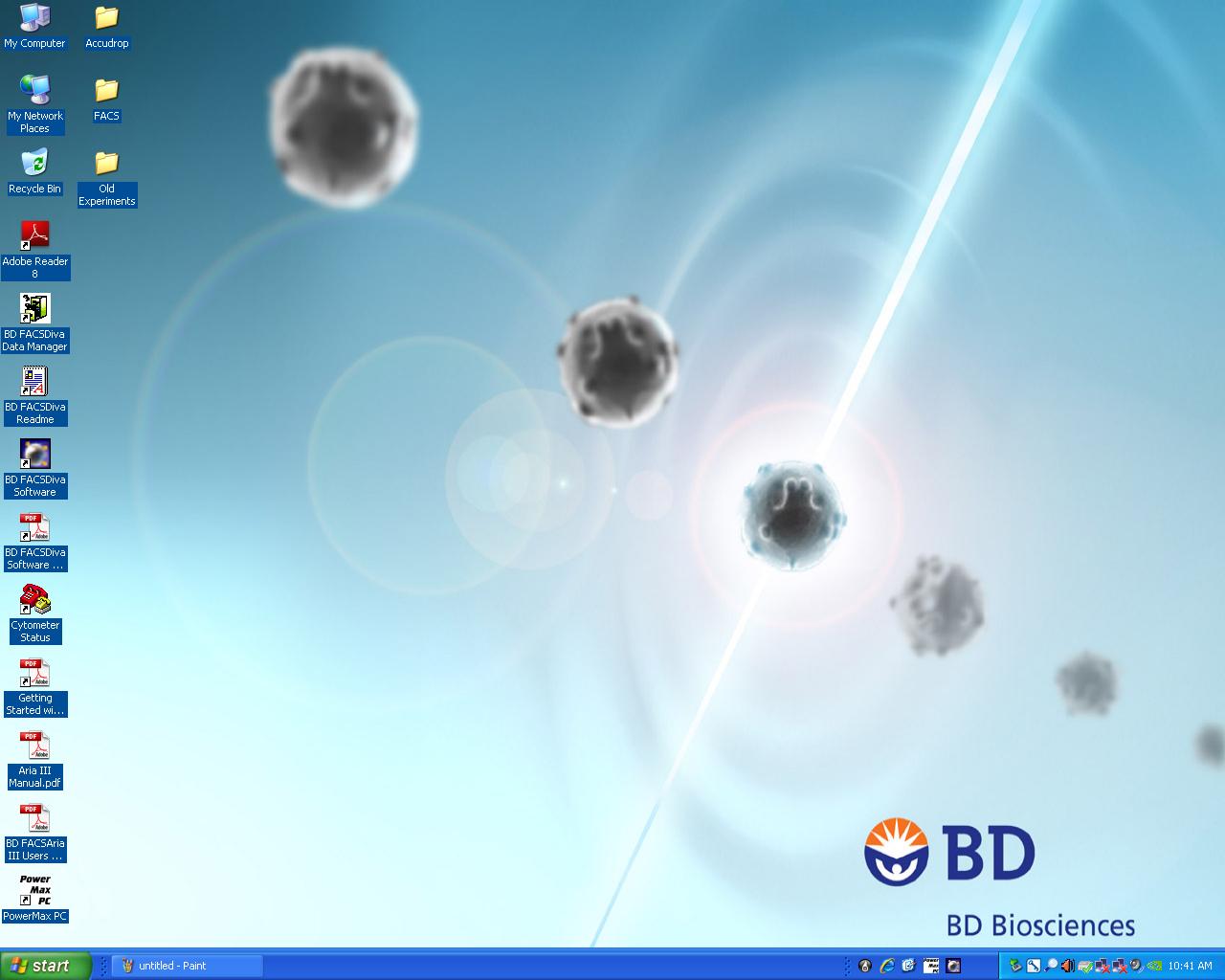 Image of BD FACS Aria III Flow Cytometer with Fluidics Cart, Buffalo Filter & PC 
