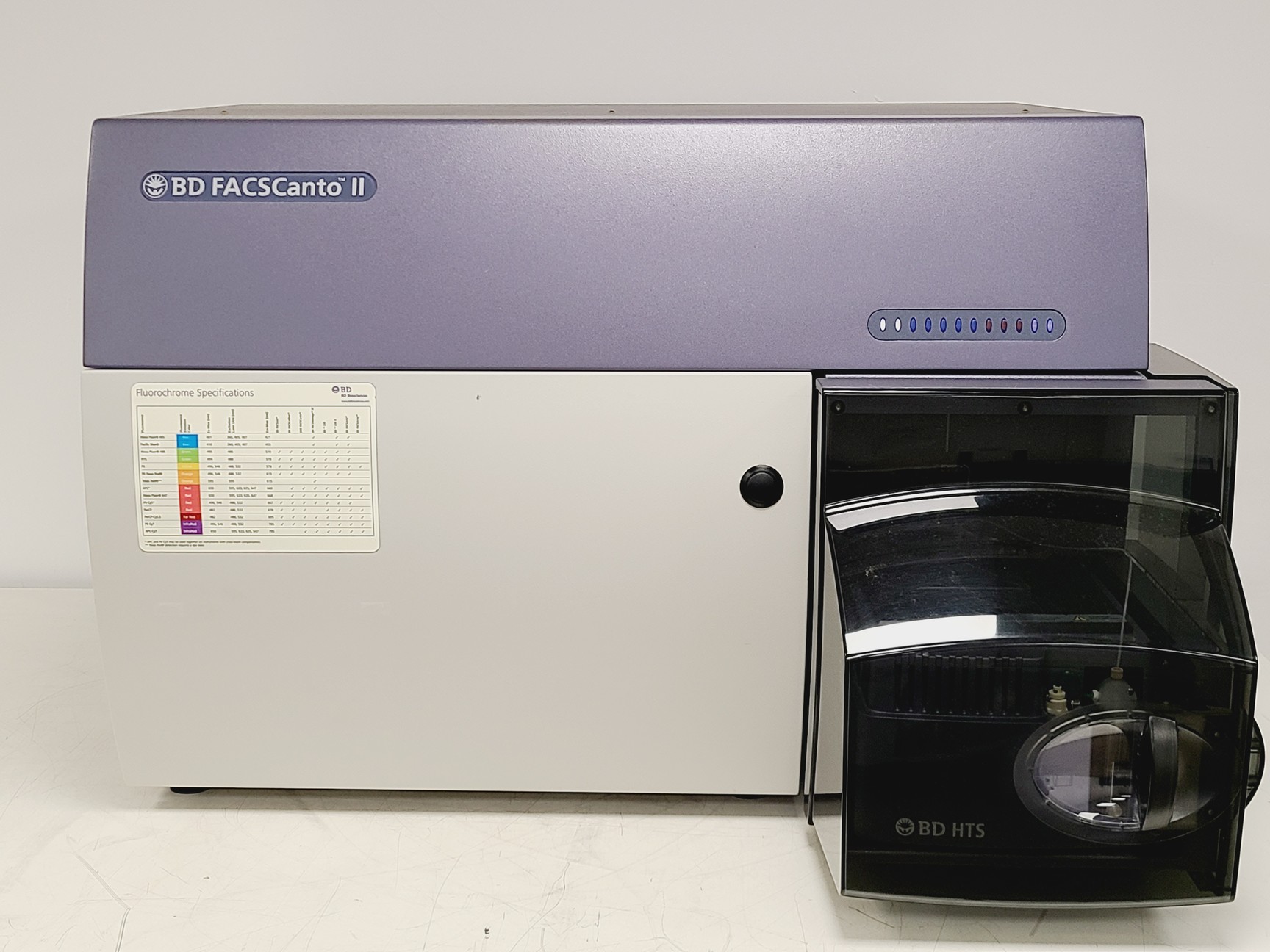Image of BD FACSCanto II Flow Cytometer w/ Fluidics Cart, PC and Accessories