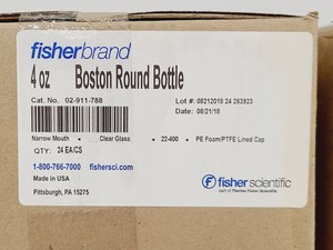 Thumbnail image of Job lot of 624 4oz Glass Bottles (Thermo Fisher & Wheaton) W216808