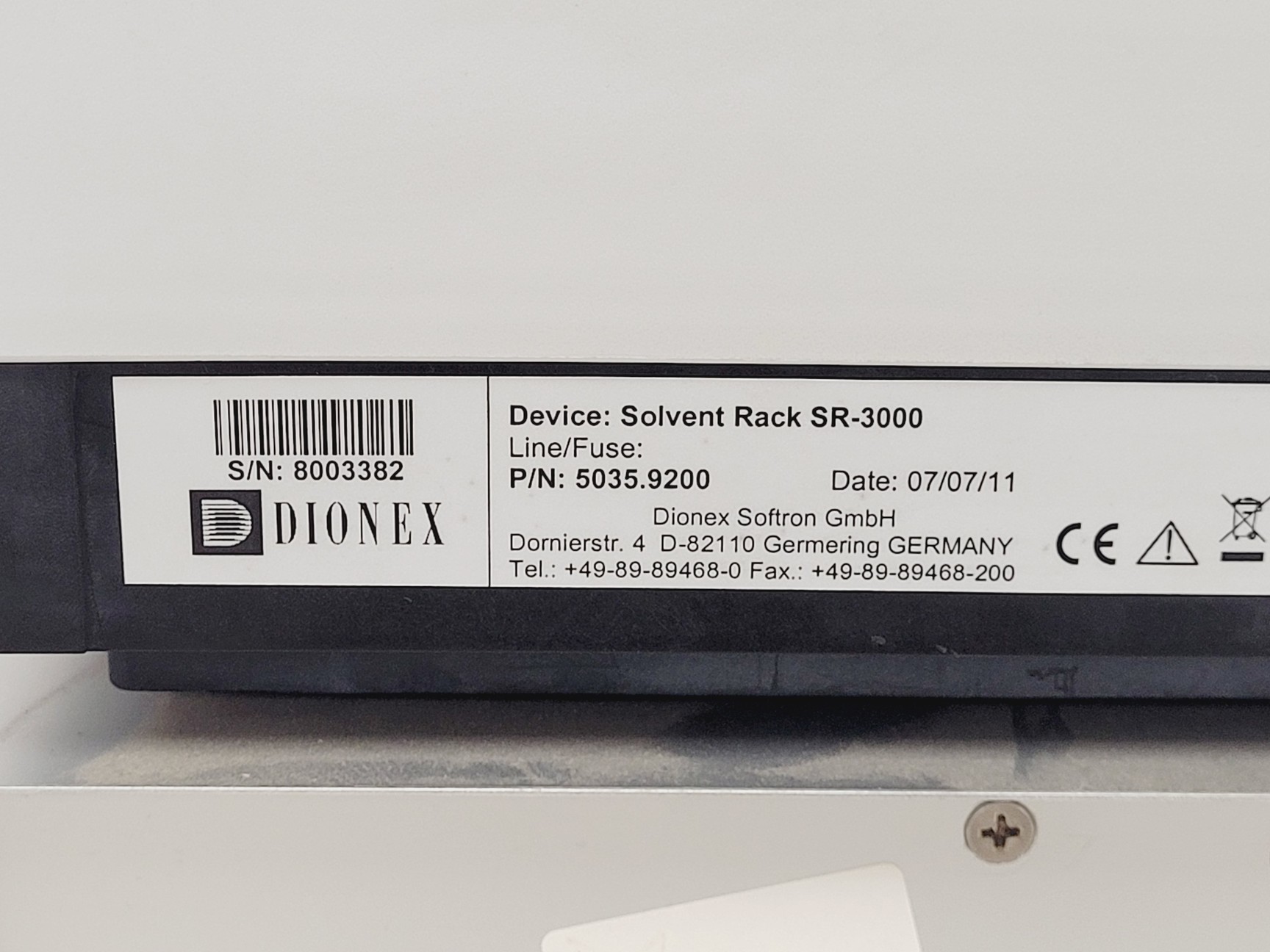 Image of Dionex Ultimate 3000 HPLC System (SR-3000, LPG-3400A, WPS3000SL)