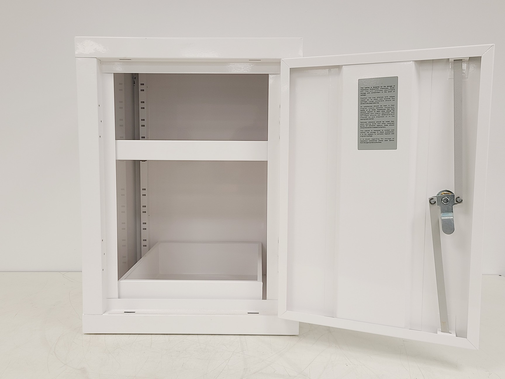 Image of White Benchtop Alkali Chemical Cabinet