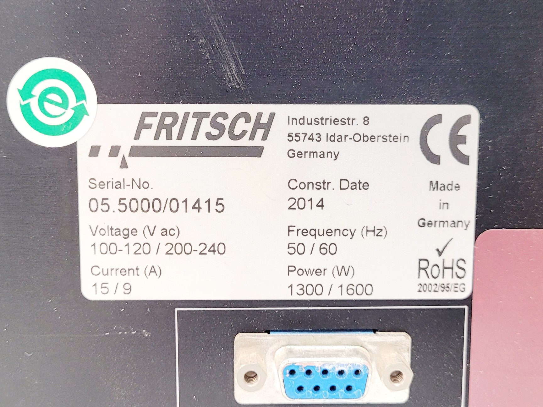 Image of Fritsch Pulverisette P-5 Planetary Mill w/ 10x Grinding Bowls & Balls