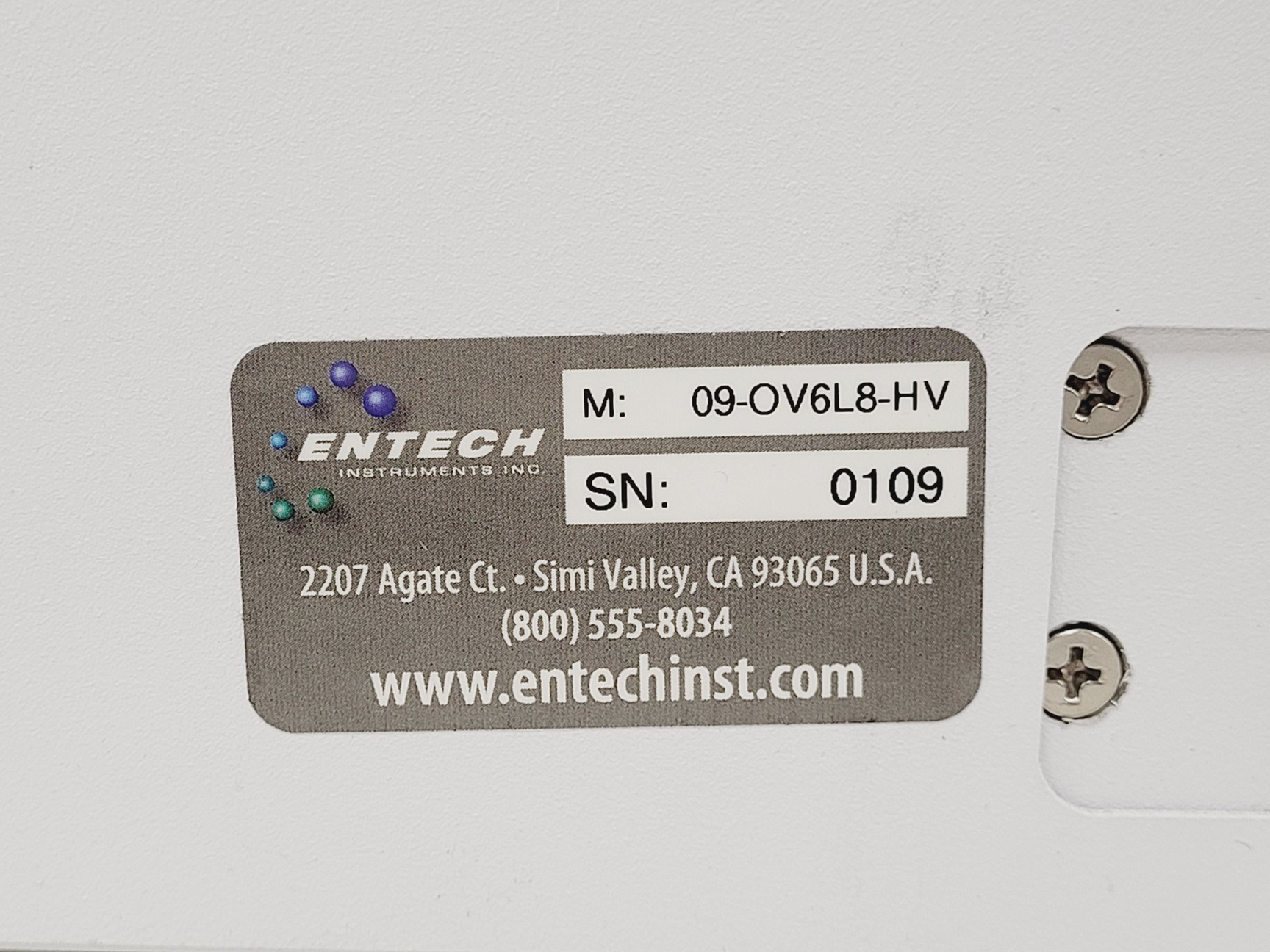 Image of Entech 3108 Canister Cleaning System - Model: 09-OV6L8-HV