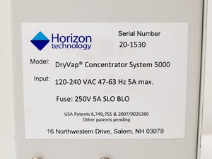Thumbnail image of Horizon Technology DryVap Concentrator System 5000 Lab