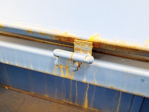 Thumbnail image of Large Lockable Site Stillage (Storage Box) Half-drop Front and a Hinge