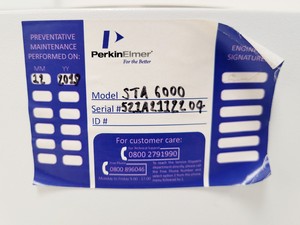 Thumbnail image of Perkin Elmer STA 6000 Simultaneous Thermal Analyzer Lab