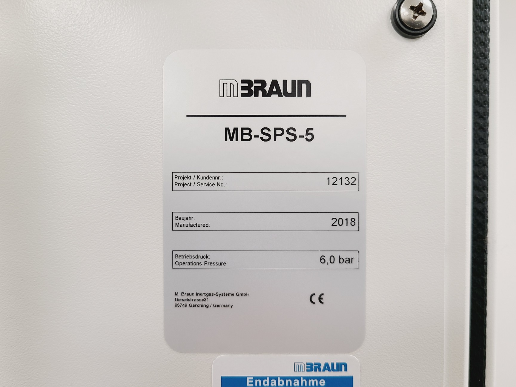 Image of MBraun MB-SPS 5 Solvent Purification System MB-SPS800