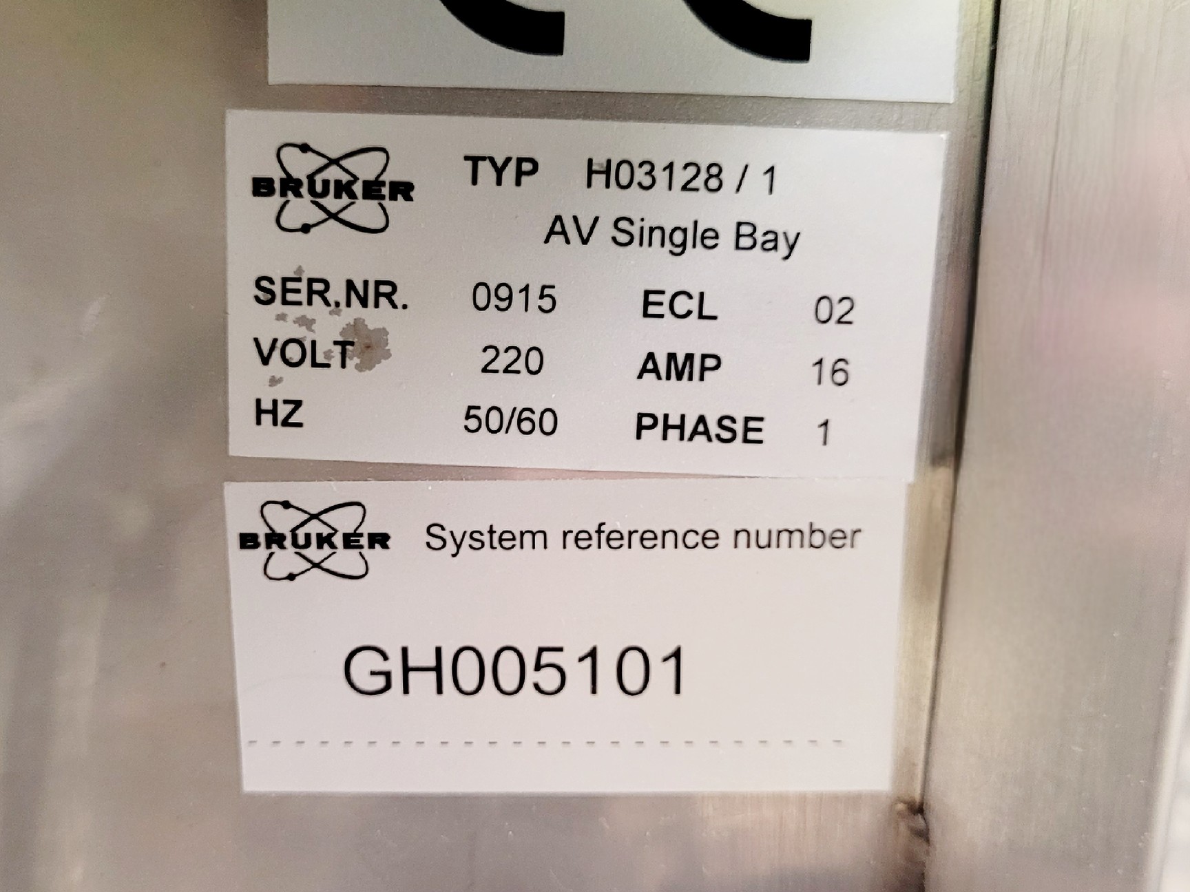 Image of Bruker Avance 300 MHz TYP H03128 / 1 AV Single Bay Electronics Console