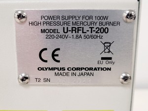 Thumbnail image of Olympus U-RFL-T Light Source with Model U-LH100HG Lamp 