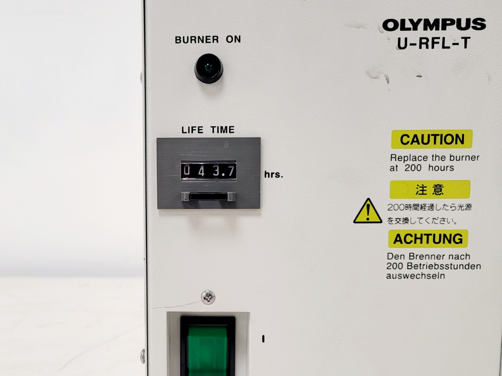 Image of Olympus U-RFL-T Light Source with Model U-LH100HG Lamp 