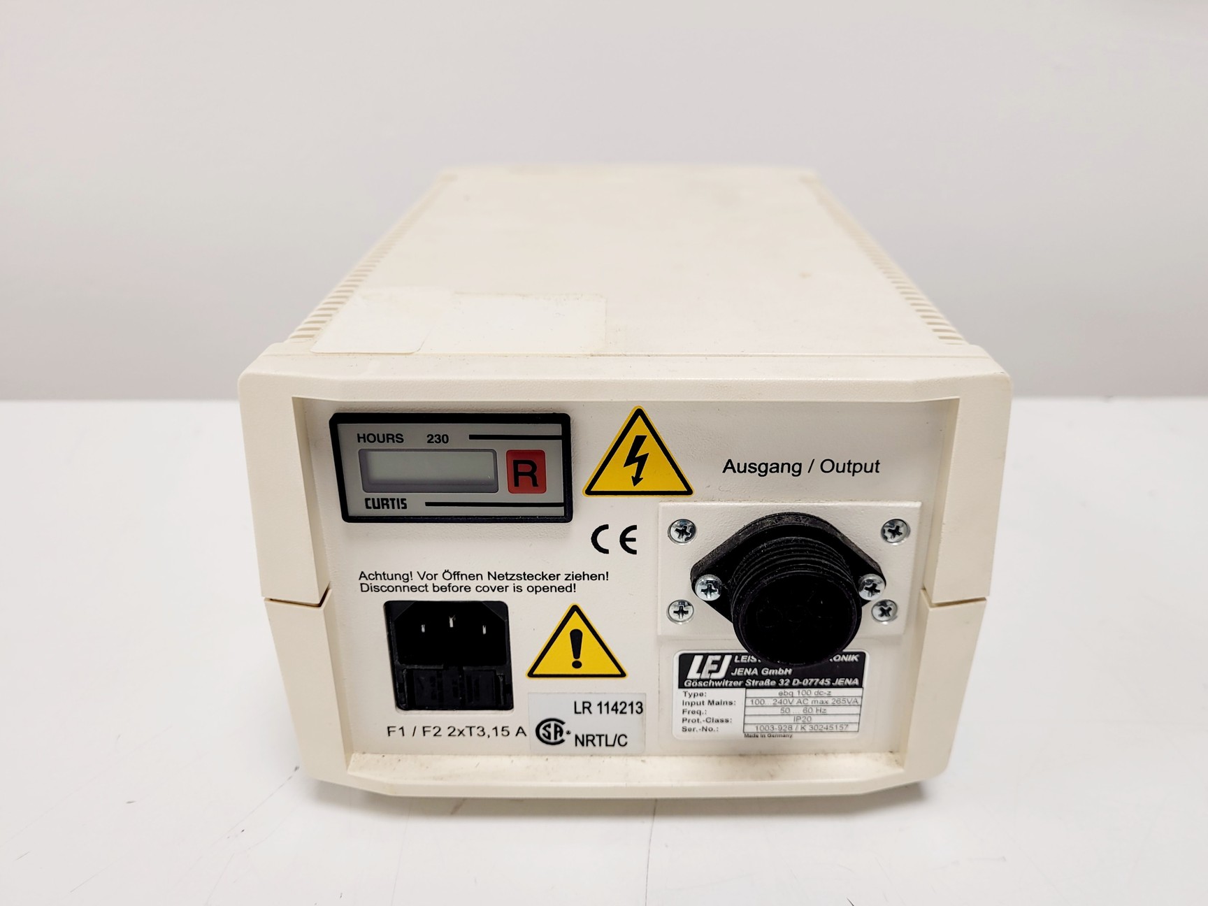 Image of LEJ Jena ebq 100 Power Supply and HBO 100 Lamp Microscope Lab
