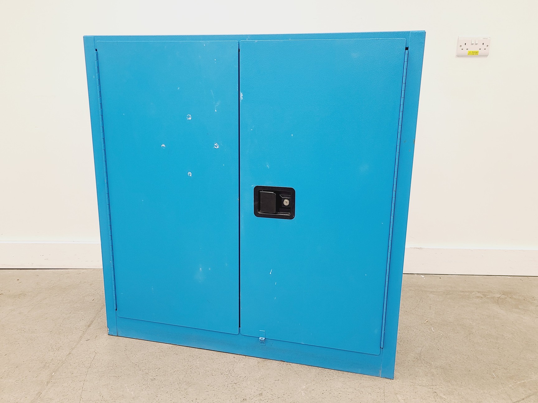 Image of Blue Hazardous Chemical / COSHH Storage Cabinet