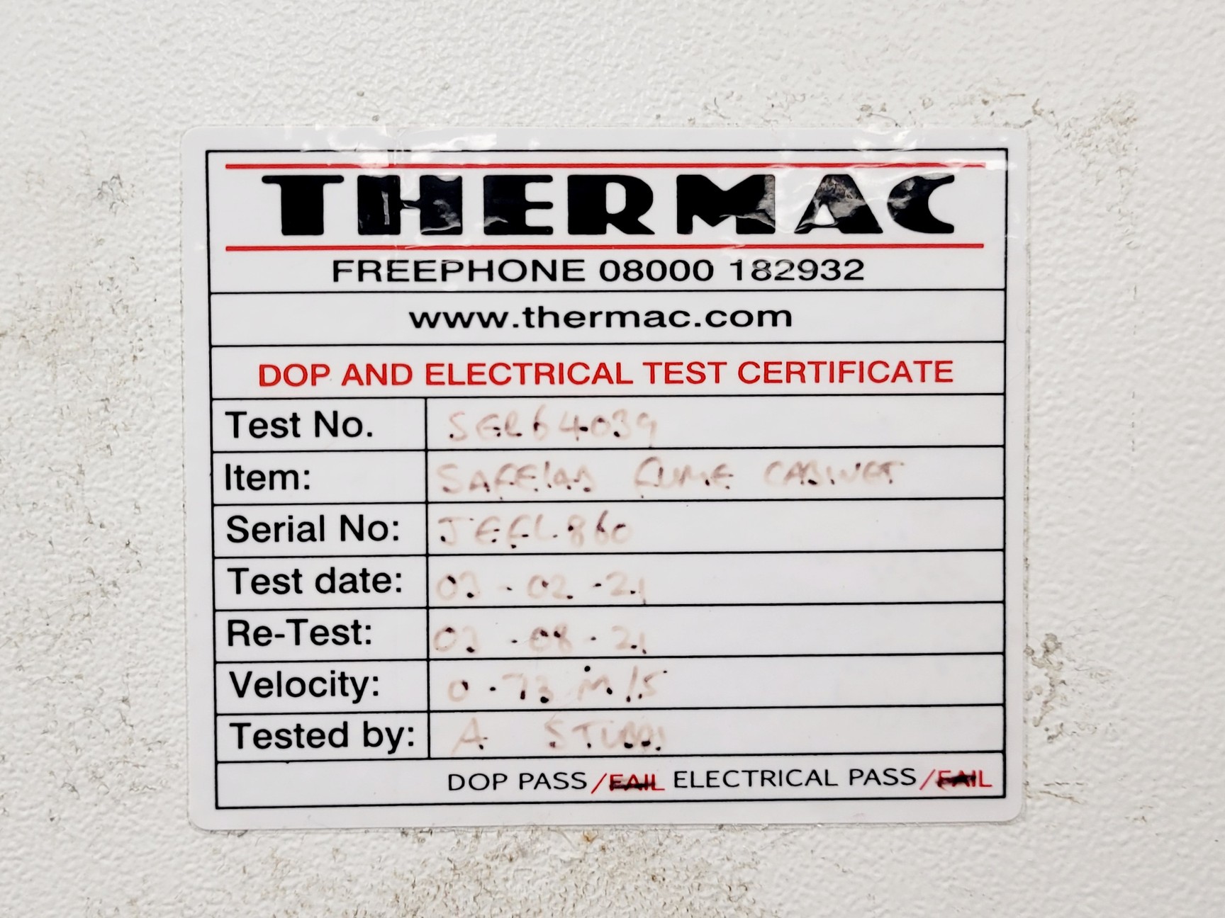 Image of Safelab Airone FC750 Filtration Fume Cupboard Lab
