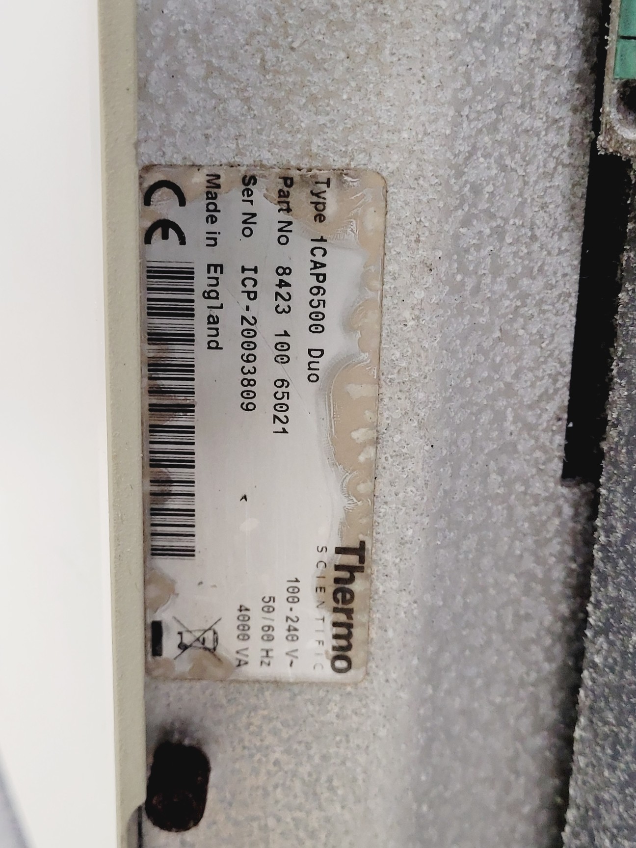 Image of Thermo Scientific iCAP6500 Duo ICP Spectrometer