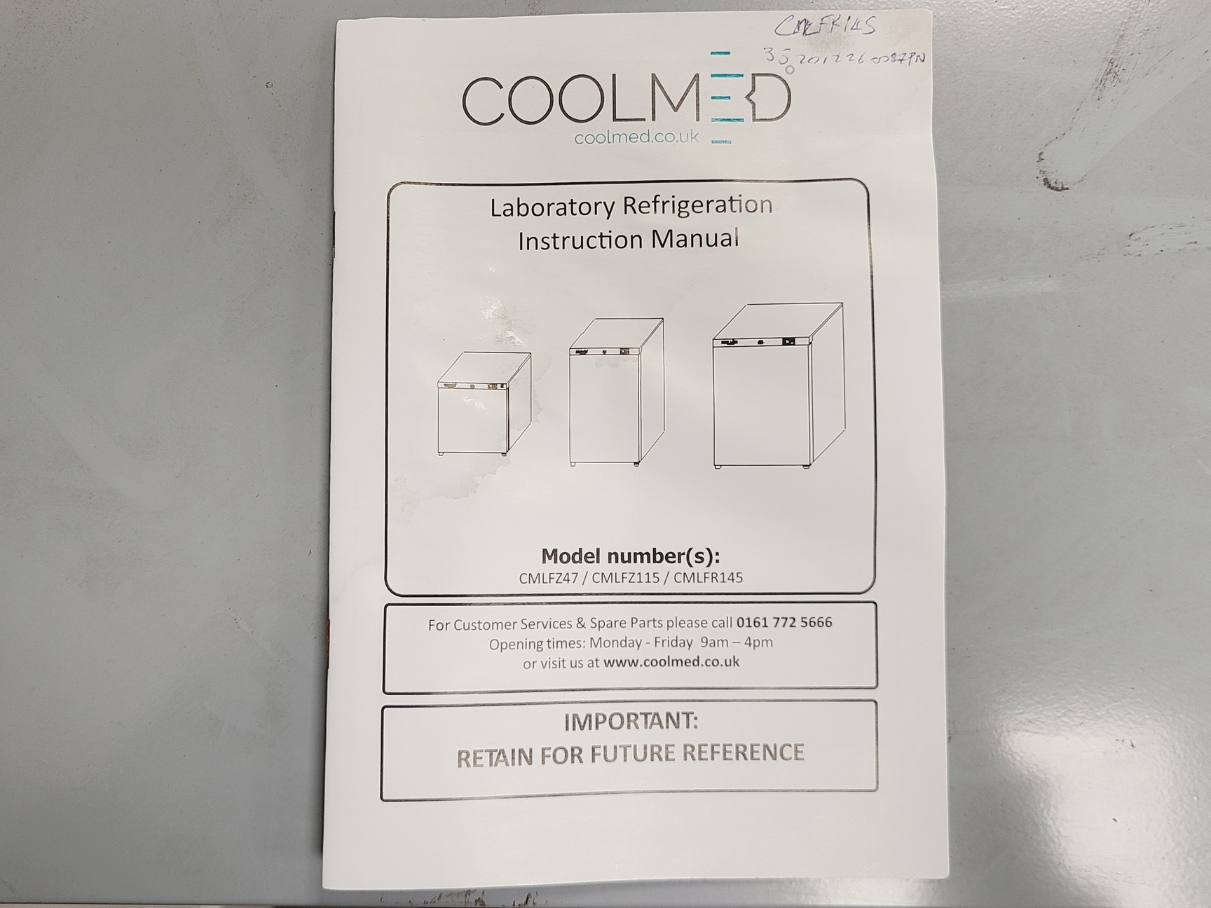 Image of CoolMed CMLFR145 Laboratory Refrigerator Lab