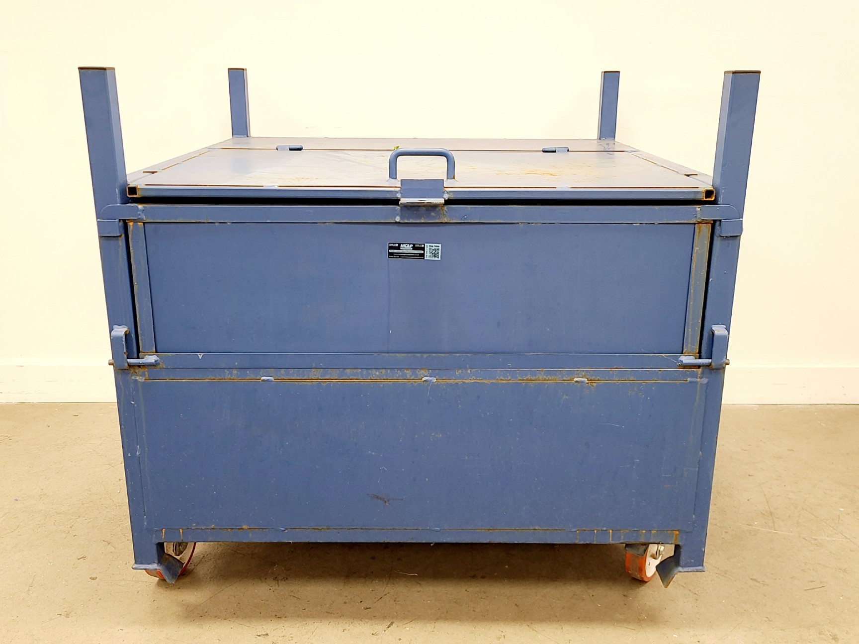 Image of Large Lockable Site Stillage (Storage Box) With Half-Drop Front