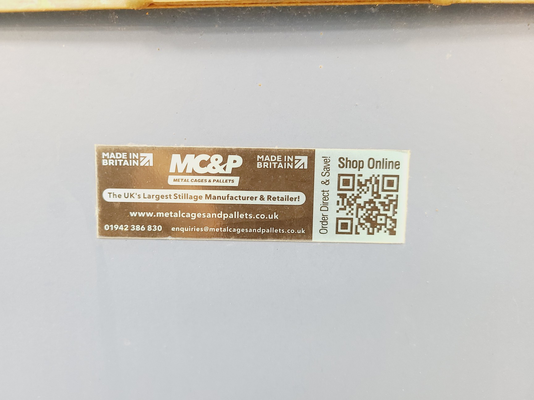Image of Large Lockable Site Stillage (Storage Box) With Half-Drop Front