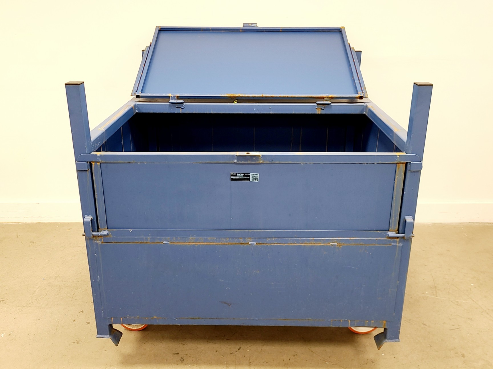 Image of Large Lockable Site Stillage (Storage Box) With Half-Drop Front
