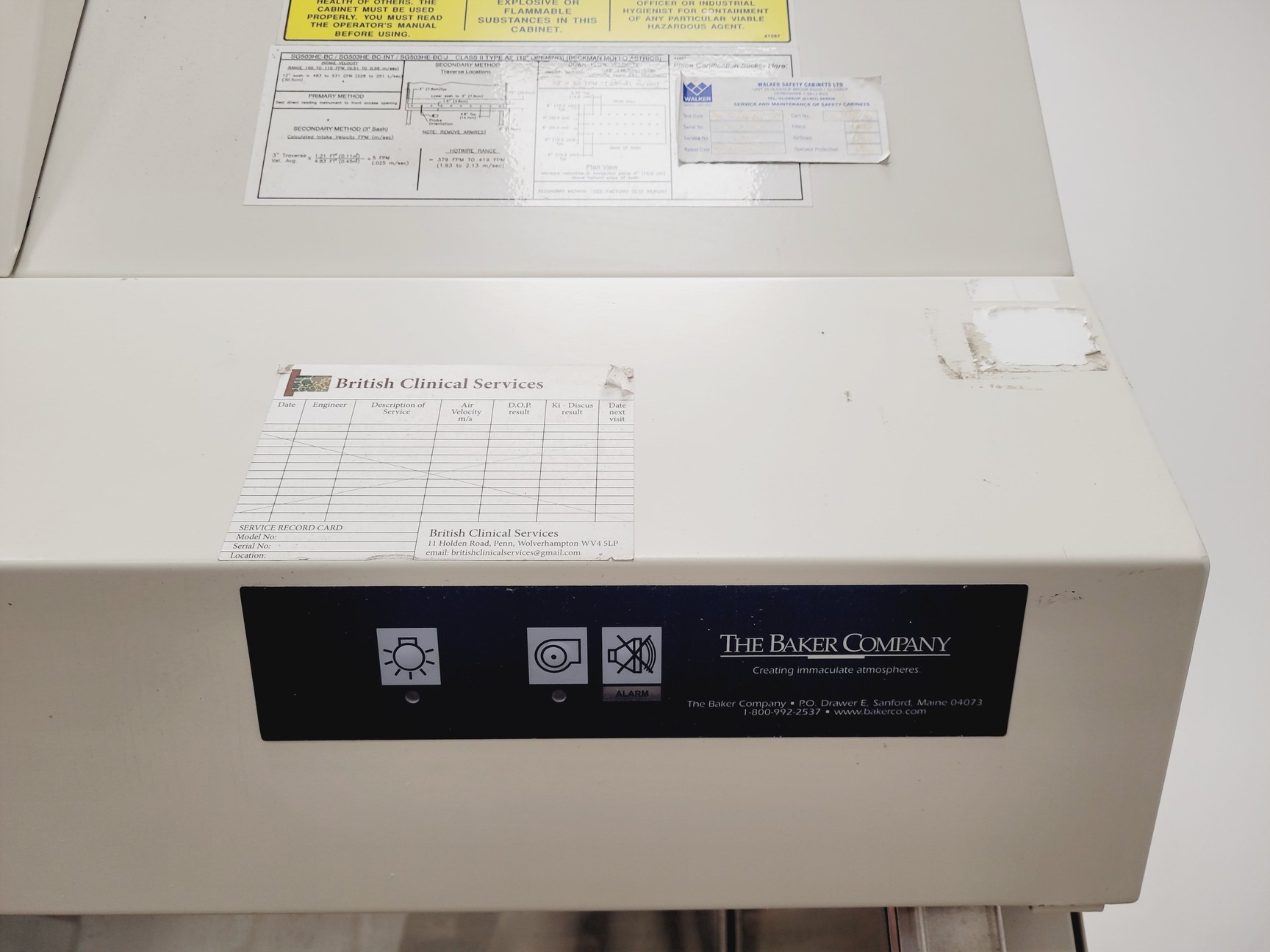 Image of Baker Company SG503HE-BC-INT SterilGARD Class II Biosafety Cabinet