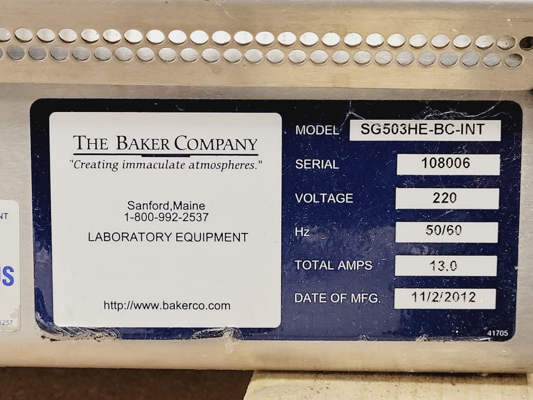 Image of Baker Company SG503HE-BC-INT SterilGARD Class II Biosafety Cabinet