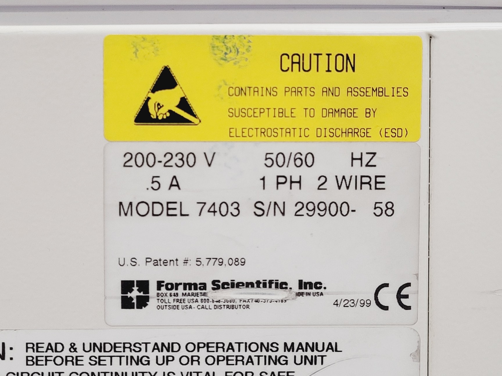 Image of Forma Scientific Cryoplus 2 Model 7403