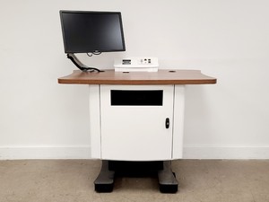 Image of Voyager4 Bravo Lectern 12U-3U Aperture - 100cm Height w/ Dell U2415b LCD Monitor